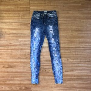 Medium Acid Wash Skinny Jeans